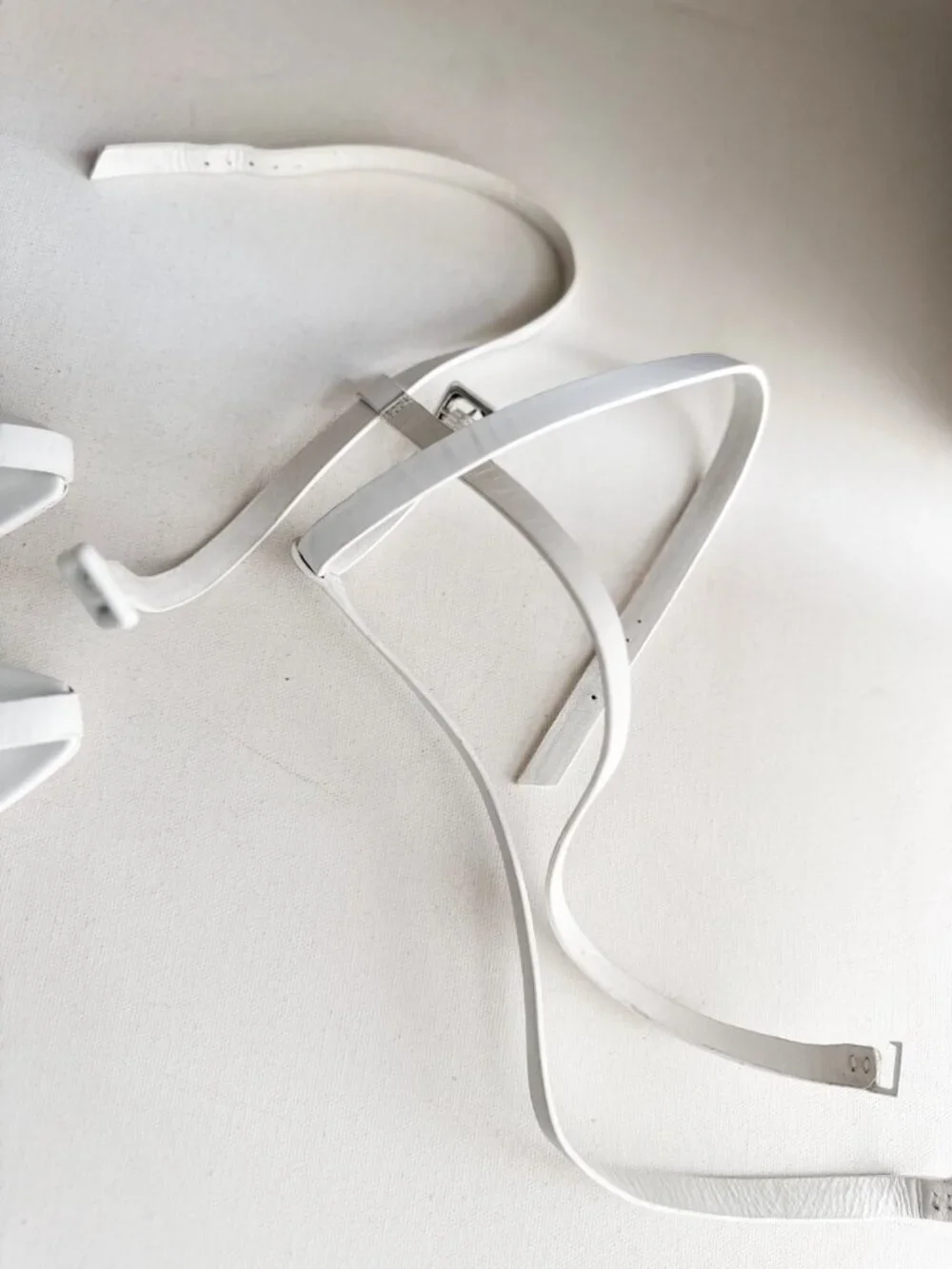 Alexander Wang Runway SS'13 Strappy White Leather Block Heel Sandals 39 - Picture 8 of 11